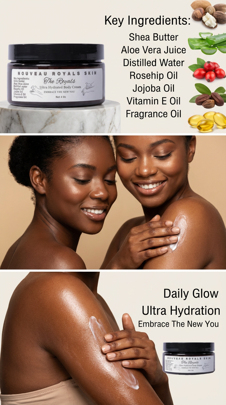 The Royals Ultra Hydrated Body Cream 4 oz