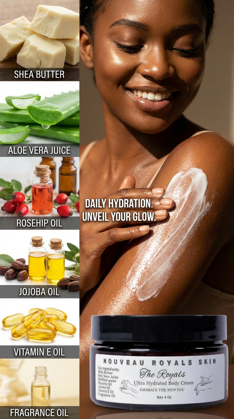 The Royals Ultra Hydrated Body Cream 4 oz