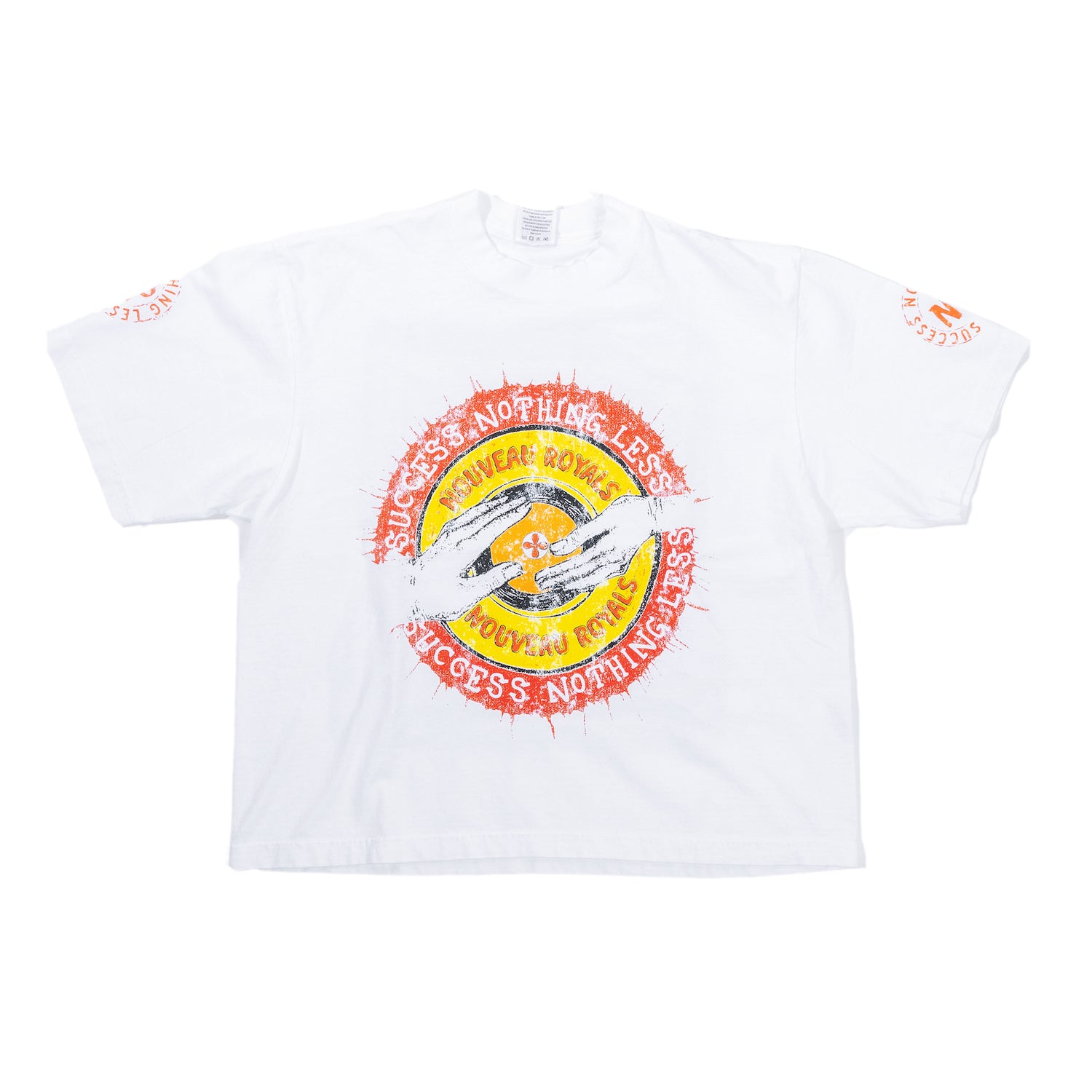 White Oversized Male Crop T-Shirt – Nouveau Royals